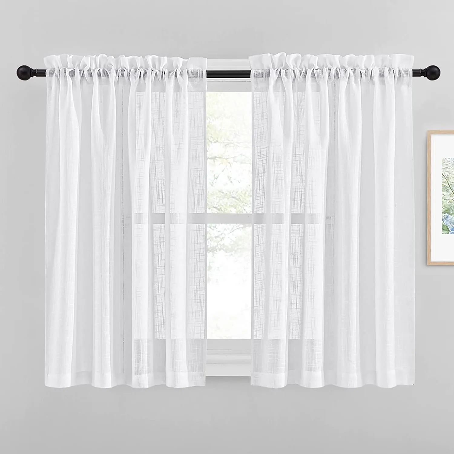 100% Sheer Linen Curtains