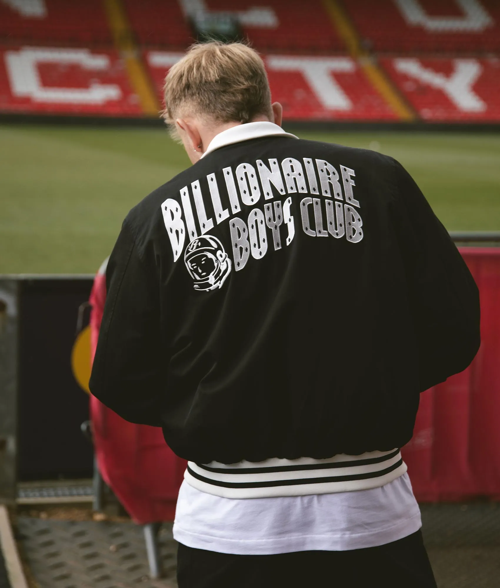 Arch Logo Lightweight Varsity Jacket