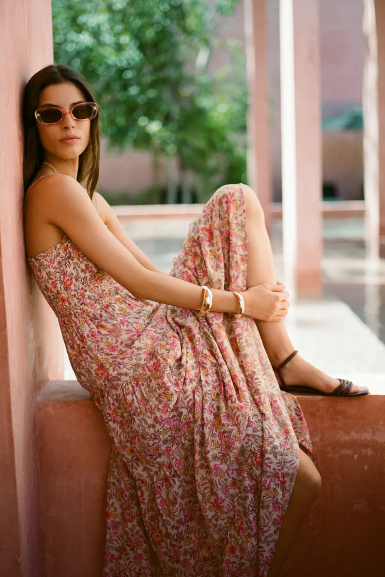 Balos Lima Floral Midi Dress