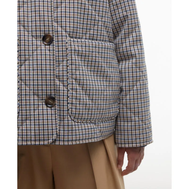 Barbour Cassidie Ladies Quilt Jacket - Sky Micro Check