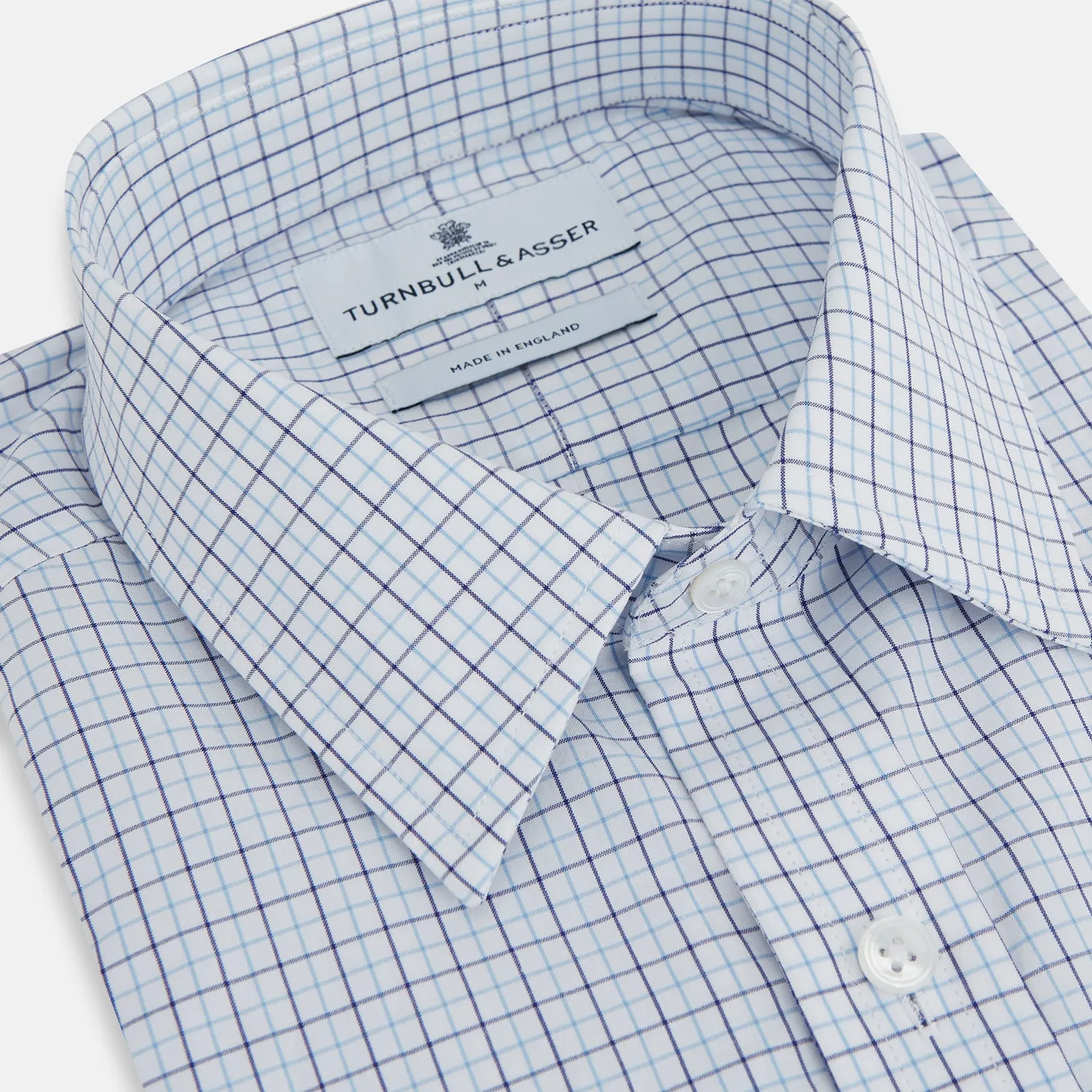 Blue Double Graph Check Richmond Shirt