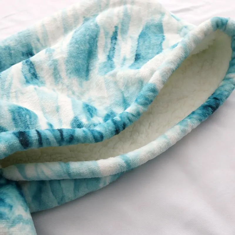 Blue Sashells Wearable Blanket Hoodie