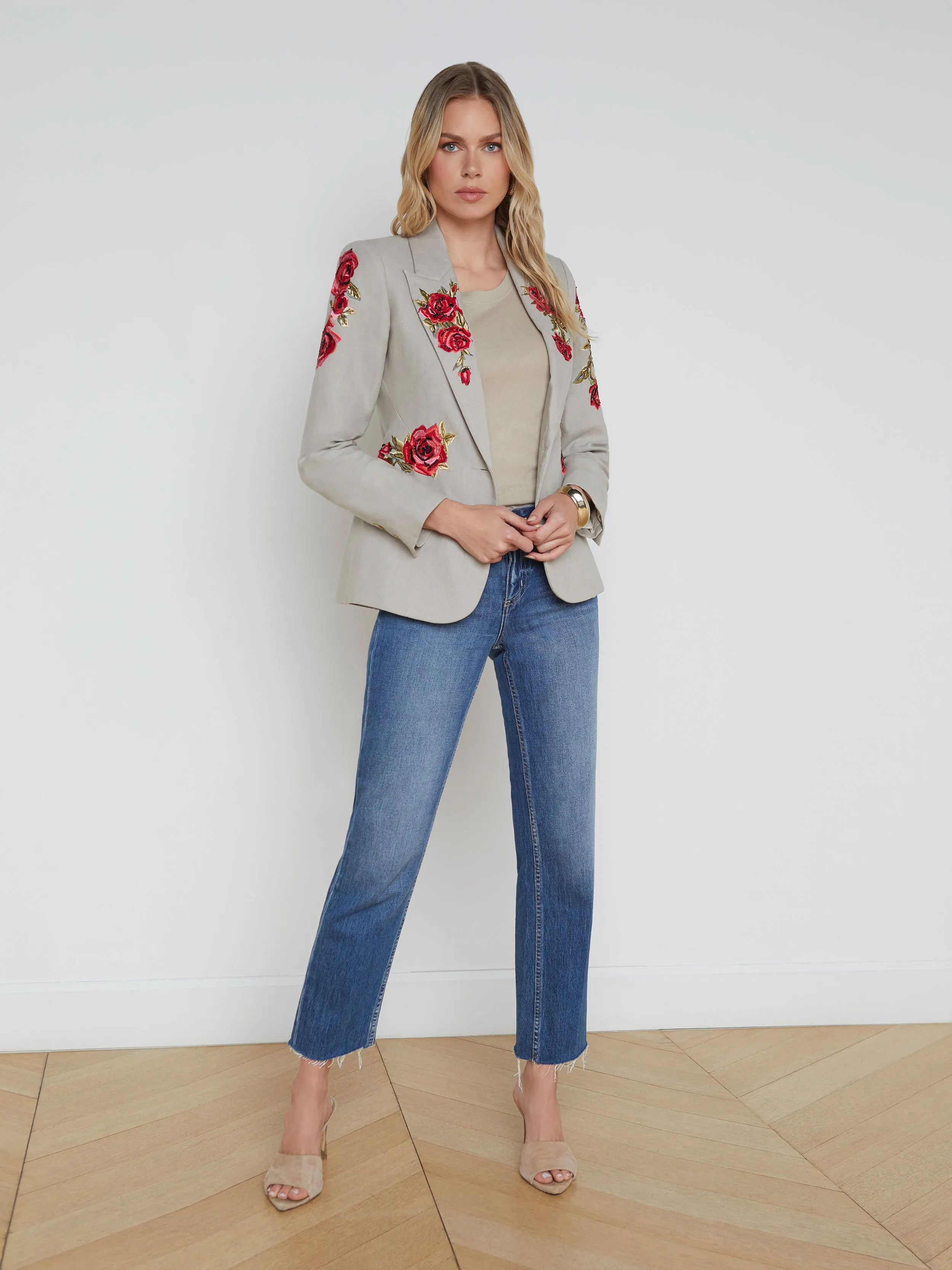 Clementine Embroidered Blazer