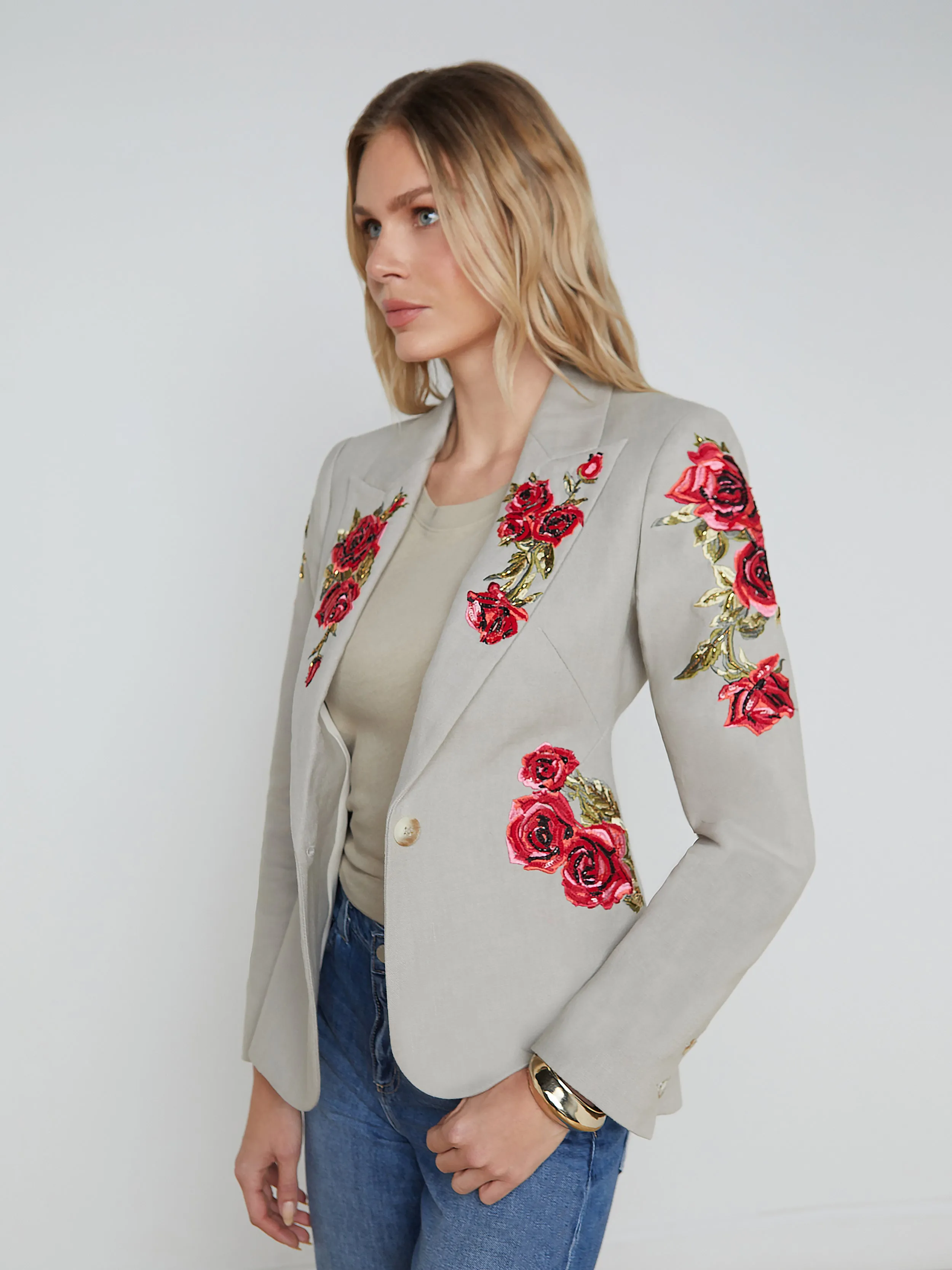 Clementine Embroidered Blazer