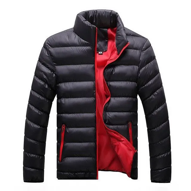 Cotton Padded Thick Jackets - Slim Fit Long Sleeve Quilted Coats