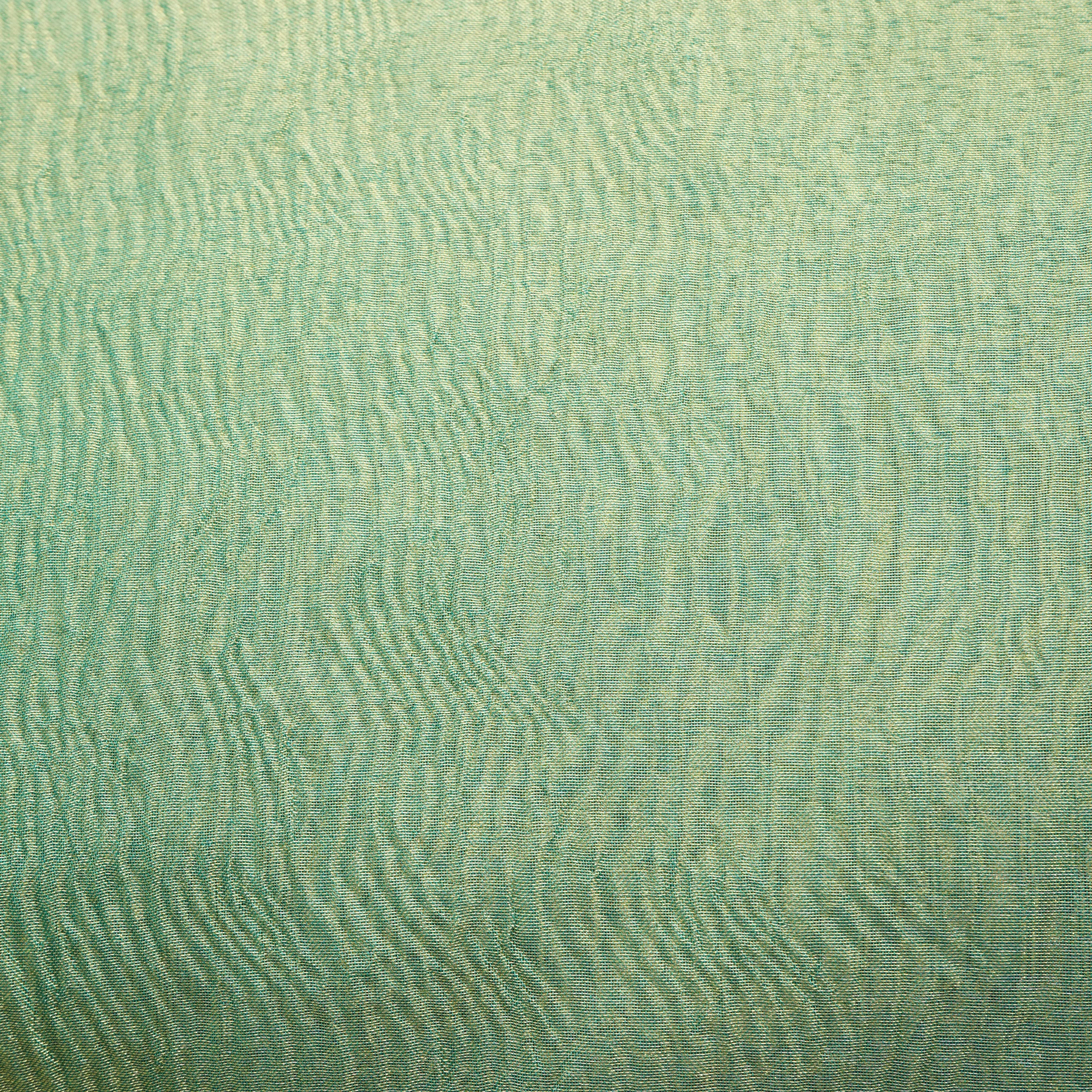 Dark Green Shimmer Crushed Tissue Fabric