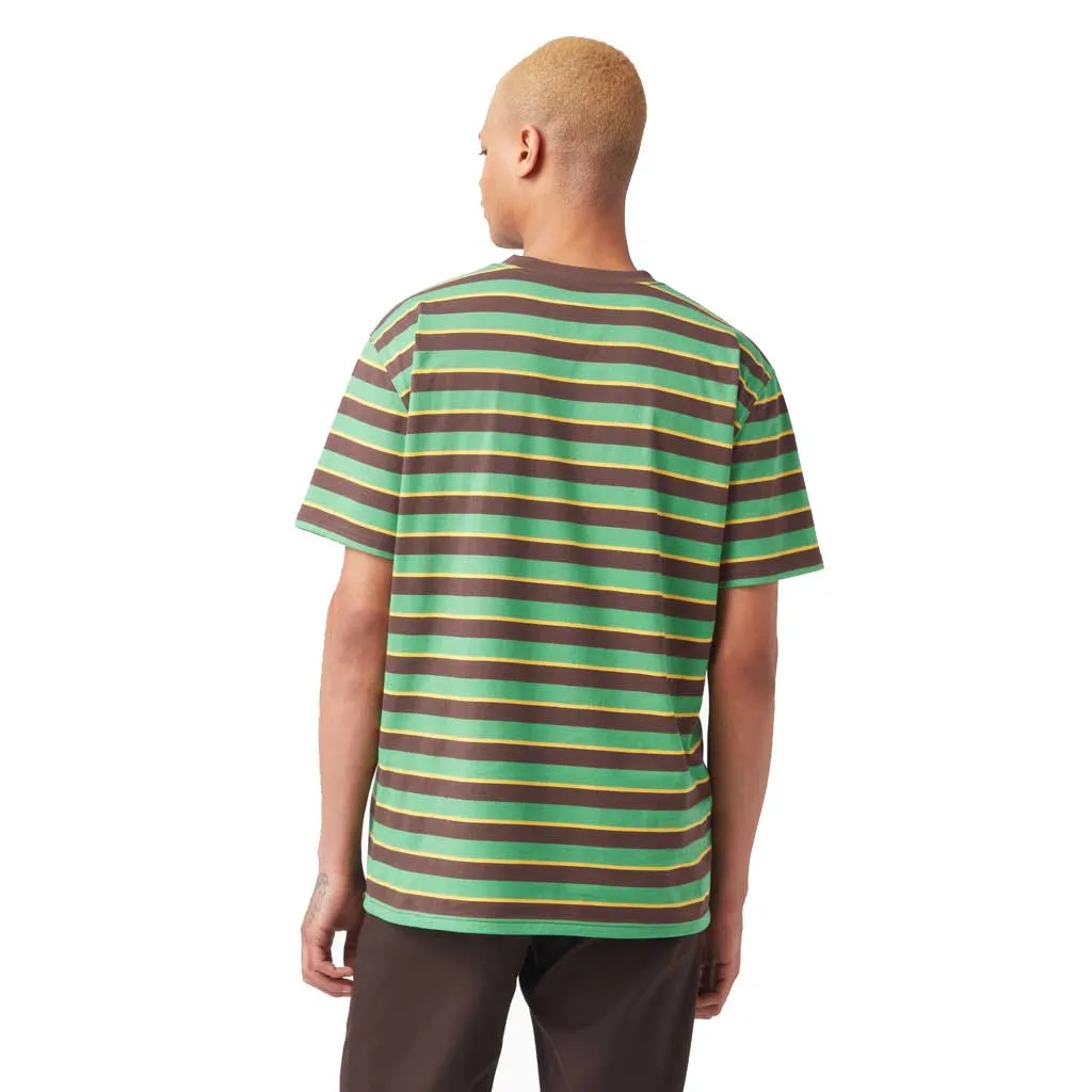 Dickies Relaxed Fit S/S Stripe Tee - Green Leaf