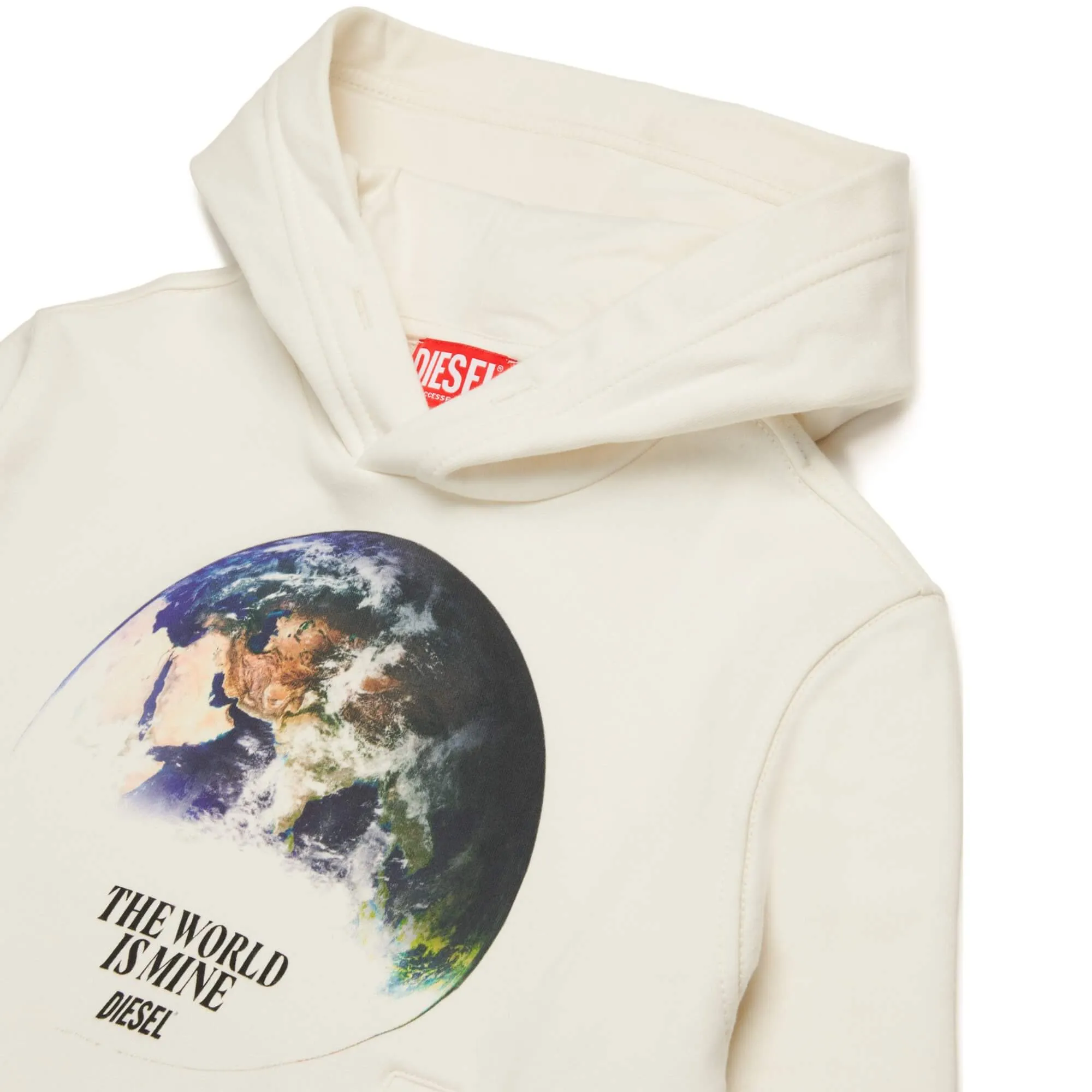 Diesel The World is Mine Off-White Hoodie