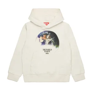 Diesel The World is Mine Off-White Hoodie