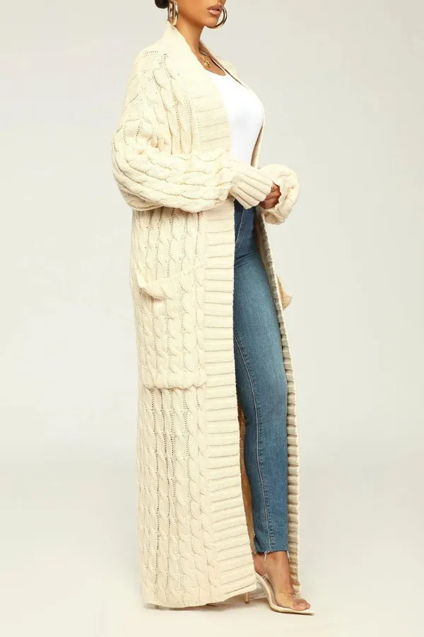 Easy To Love Cable Knit Cardigan