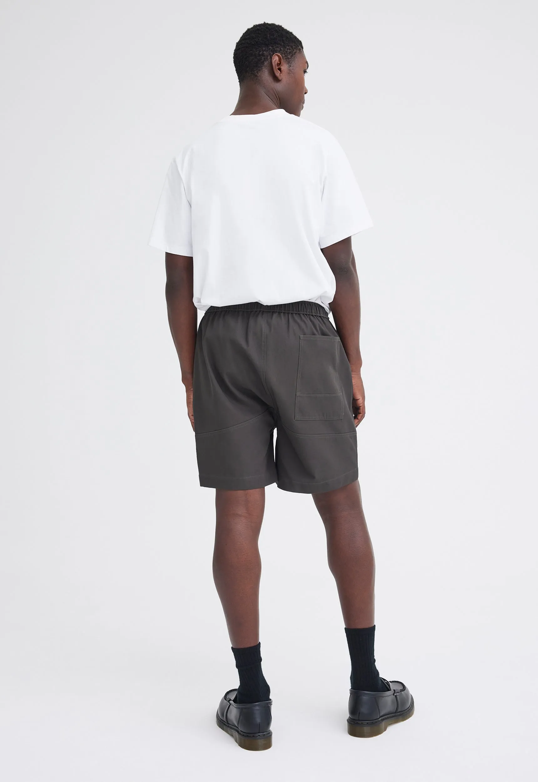 Edon Cotton Twill Short - Steelo Grey