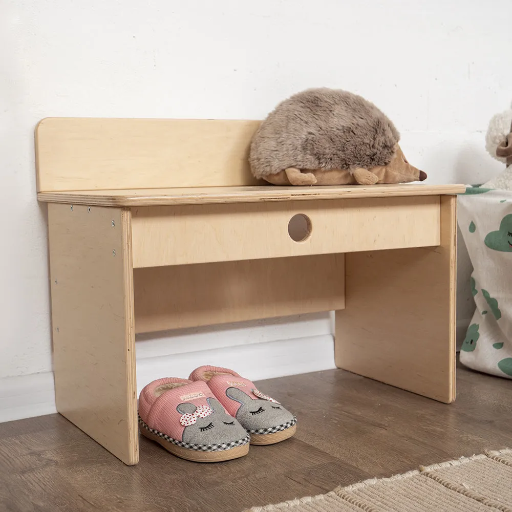 Entryway Bench with Coat Rack