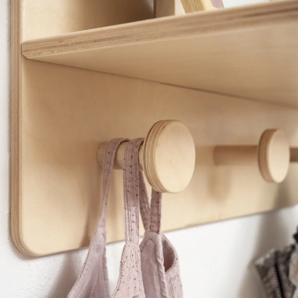 Entryway Bench with Coat Rack