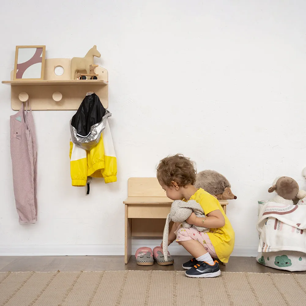 Entryway Bench with Coat Rack