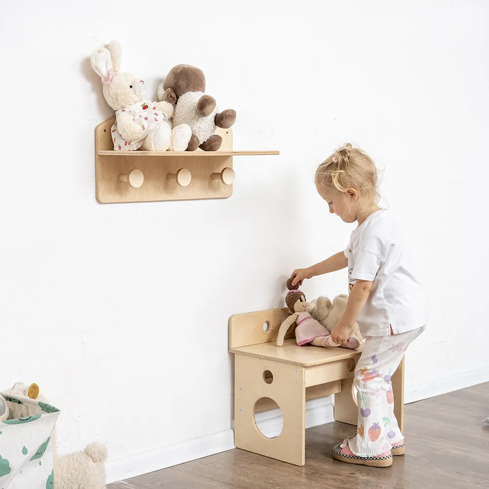 Entryway Bench with Coat Rack