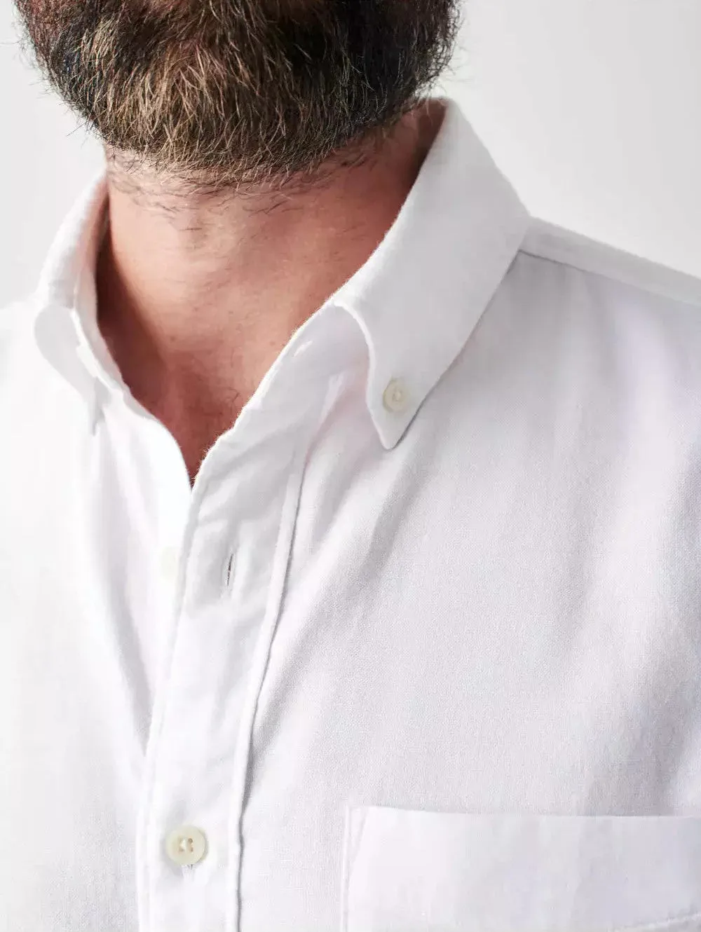 Faherty Stretch Oxford Shirt 2.0 in White