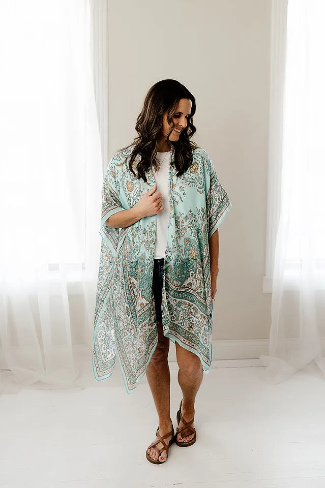 Floral Motif Kimono