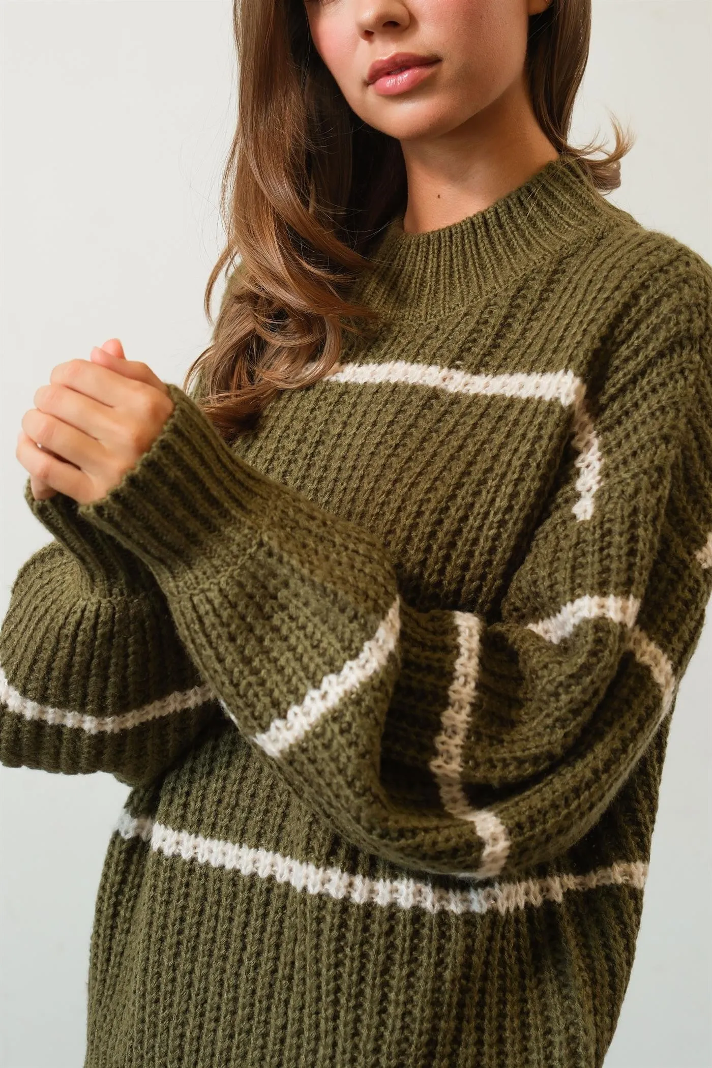 Gayle Striped Oversized Knit Sweater