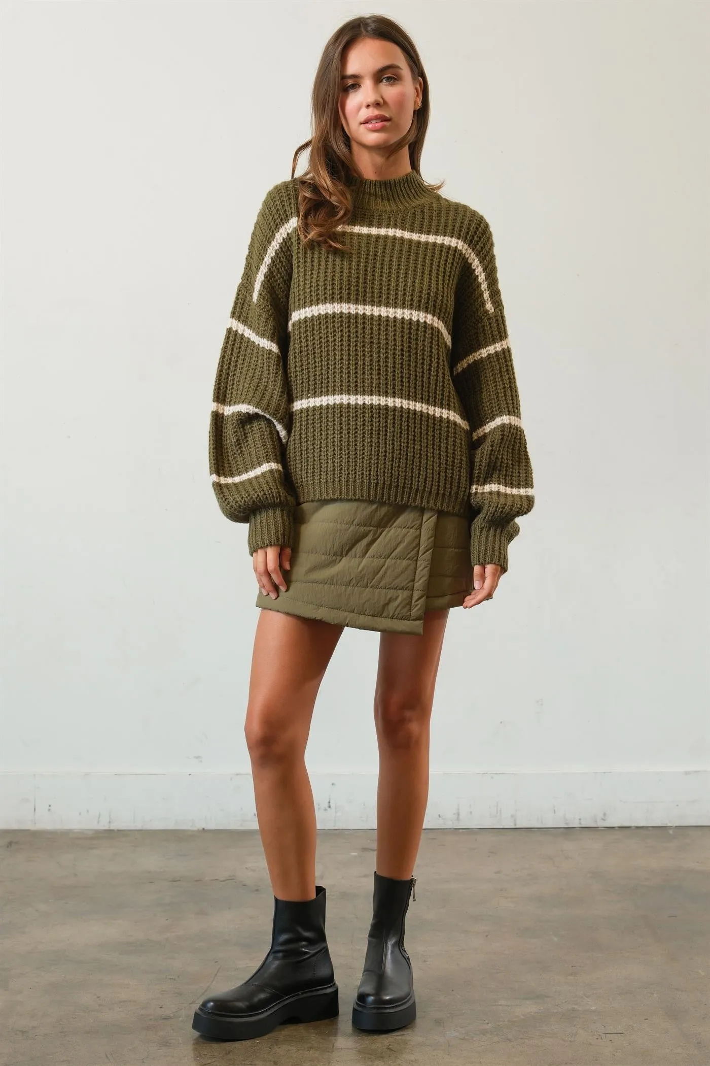 Gayle Striped Oversized Knit Sweater