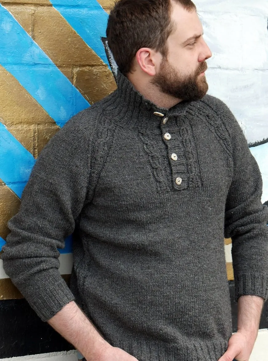 Gearhead Men's Sweater <br/><small>knitting pattern</small>