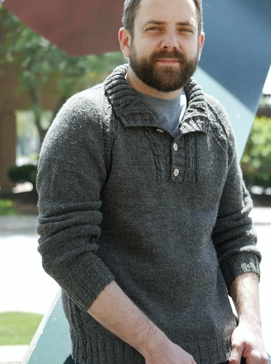 Gearhead Men's Sweater <br/><small>knitting pattern</small>