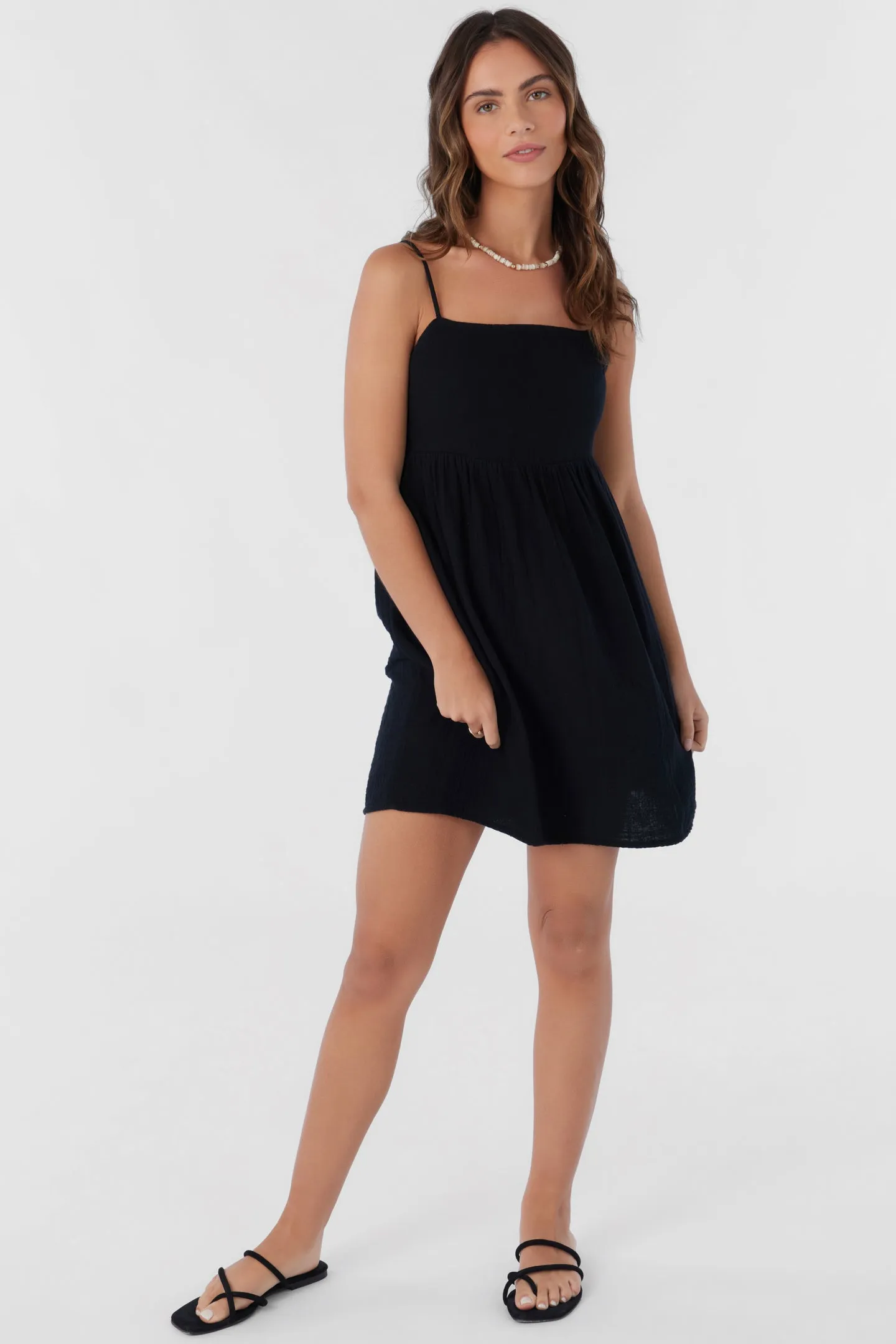 HADIA CRINKLE DOUBLE GAUZE MINI DRESS