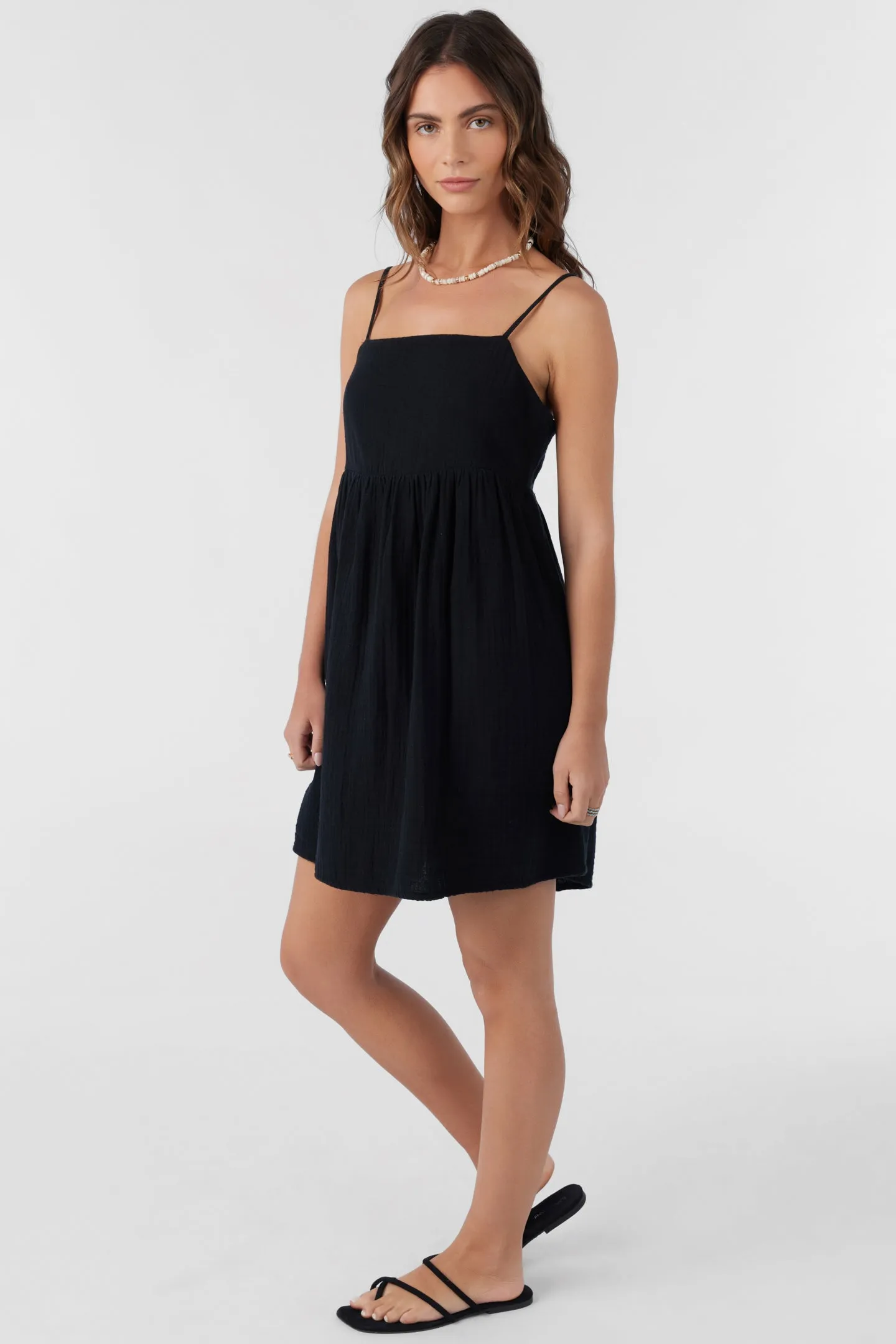 HADIA CRINKLE DOUBLE GAUZE MINI DRESS