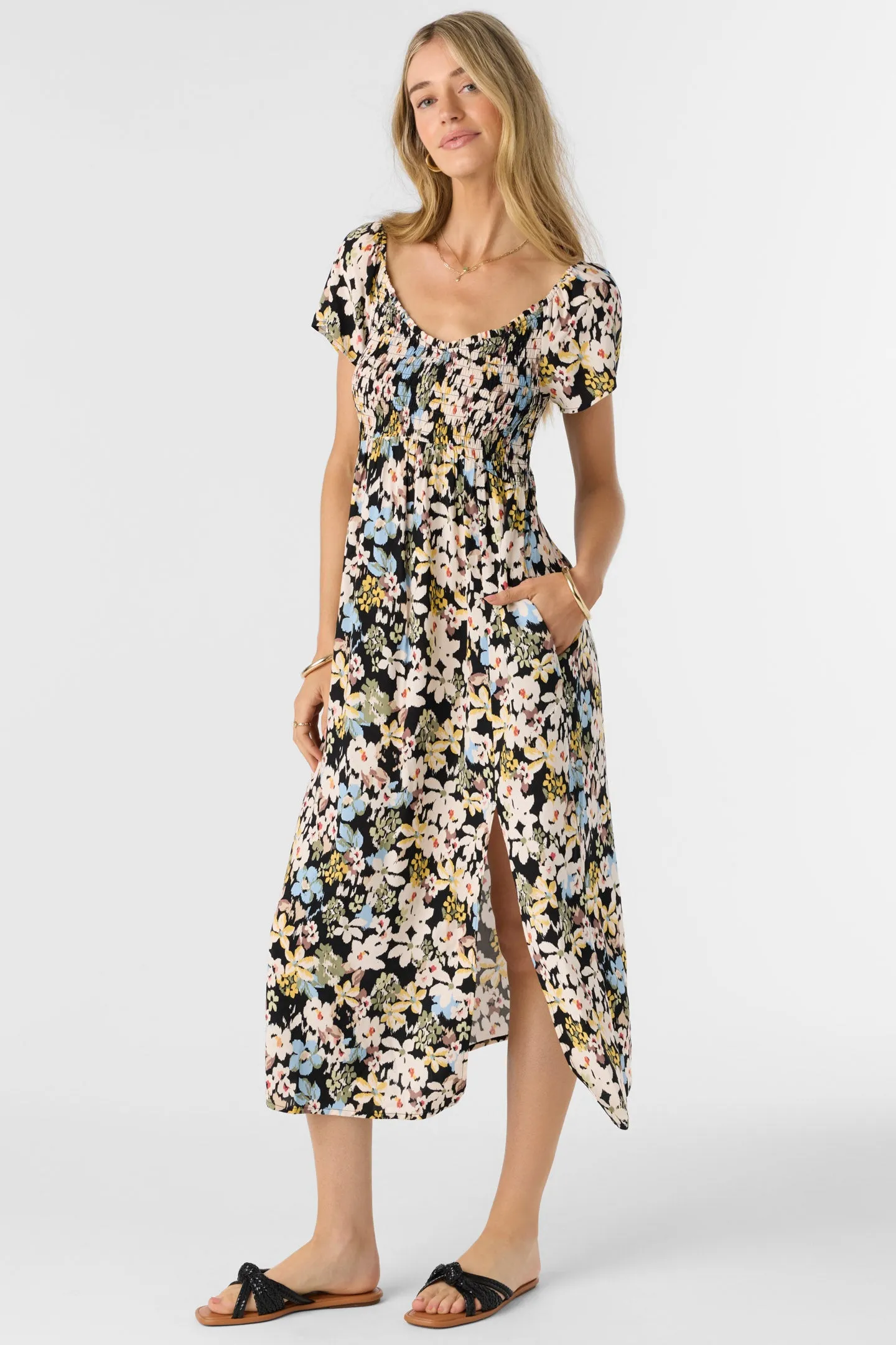 HAYZEL CAMDEN TROPICAL MIDI DRESS