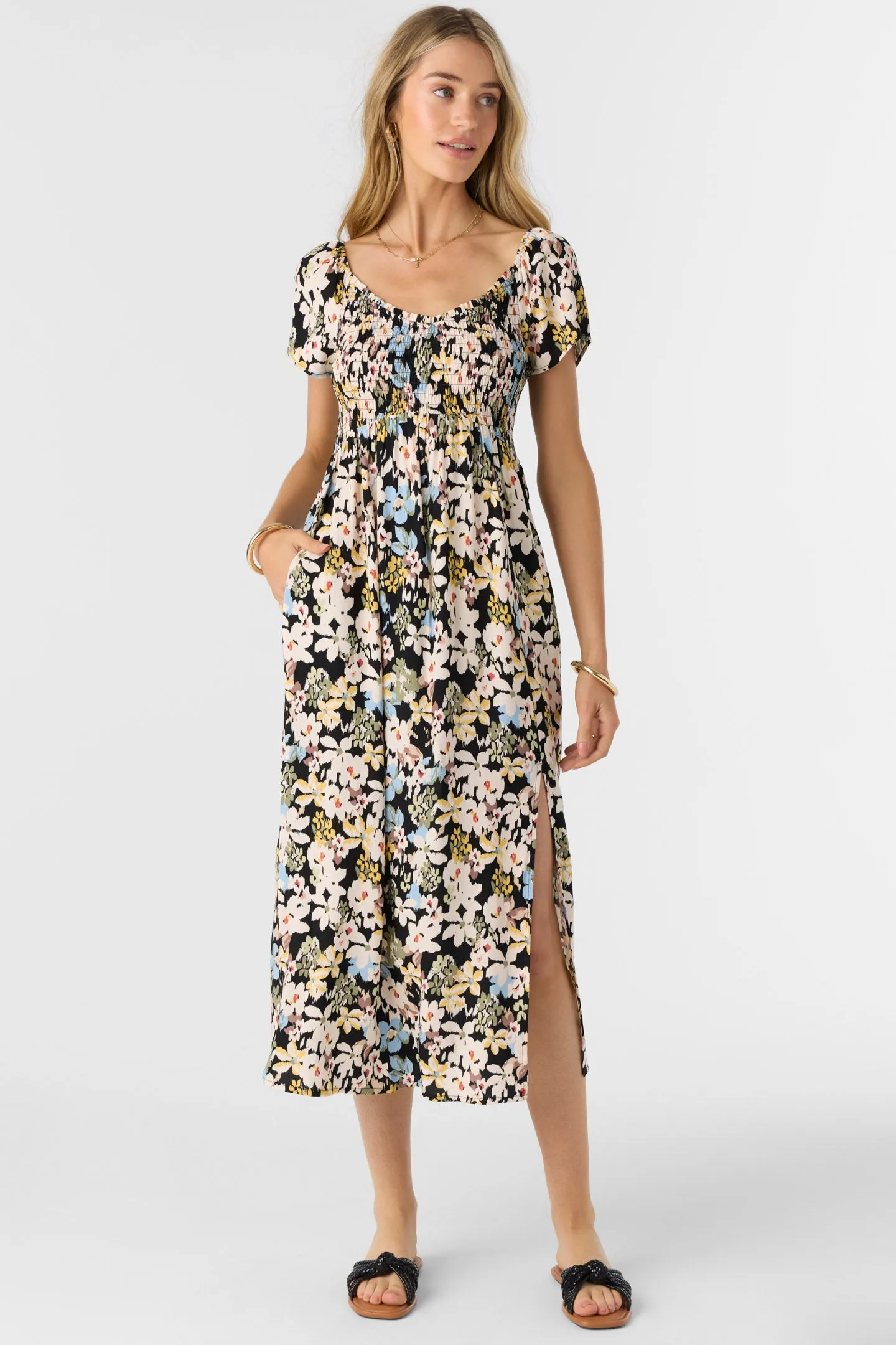 HAYZEL CAMDEN TROPICAL MIDI DRESS