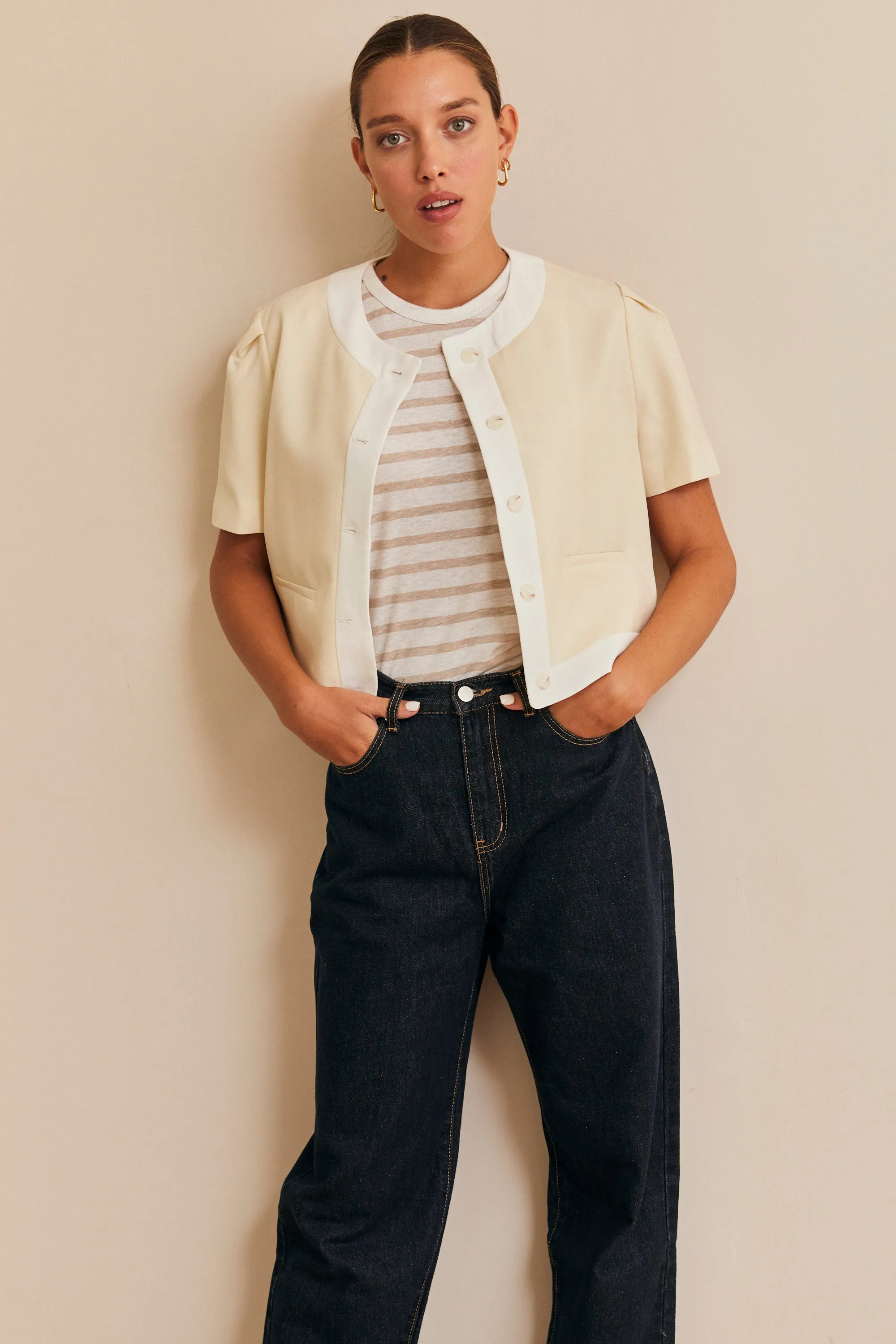 HOS Boxy Short Sleeve Blazer