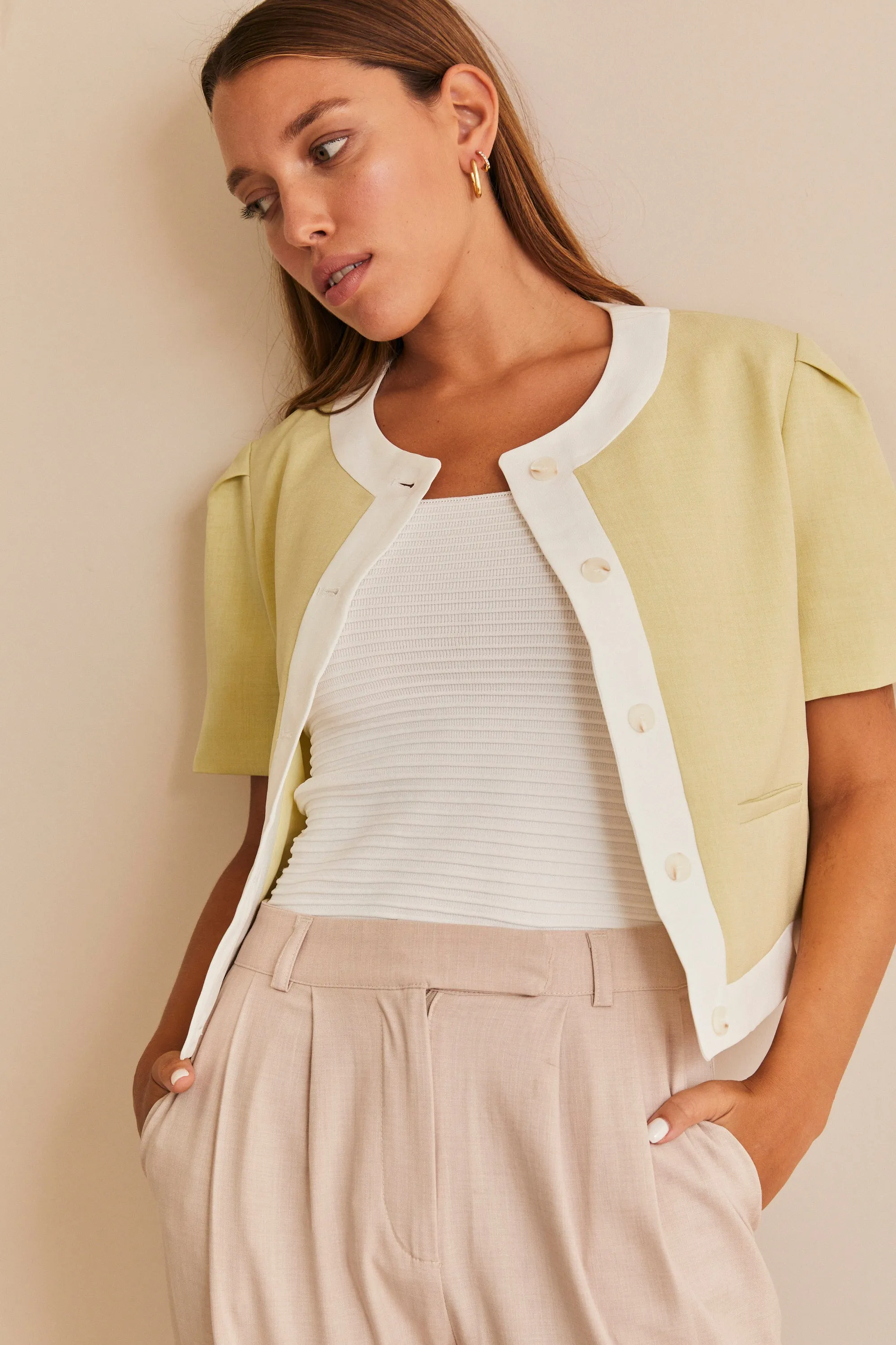 HOS Boxy Short Sleeve Blazer