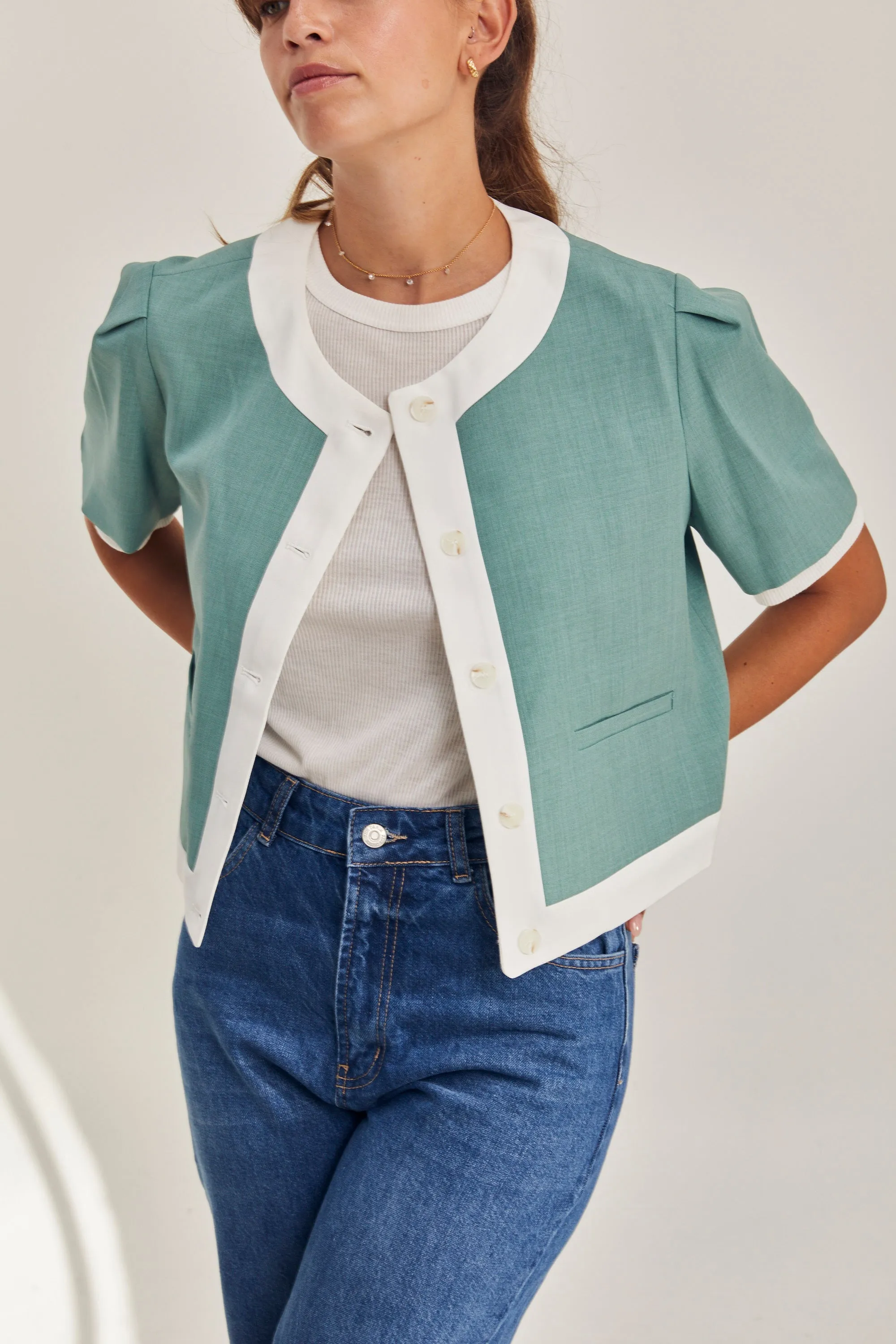 HOS Boxy Short Sleeve Blazer