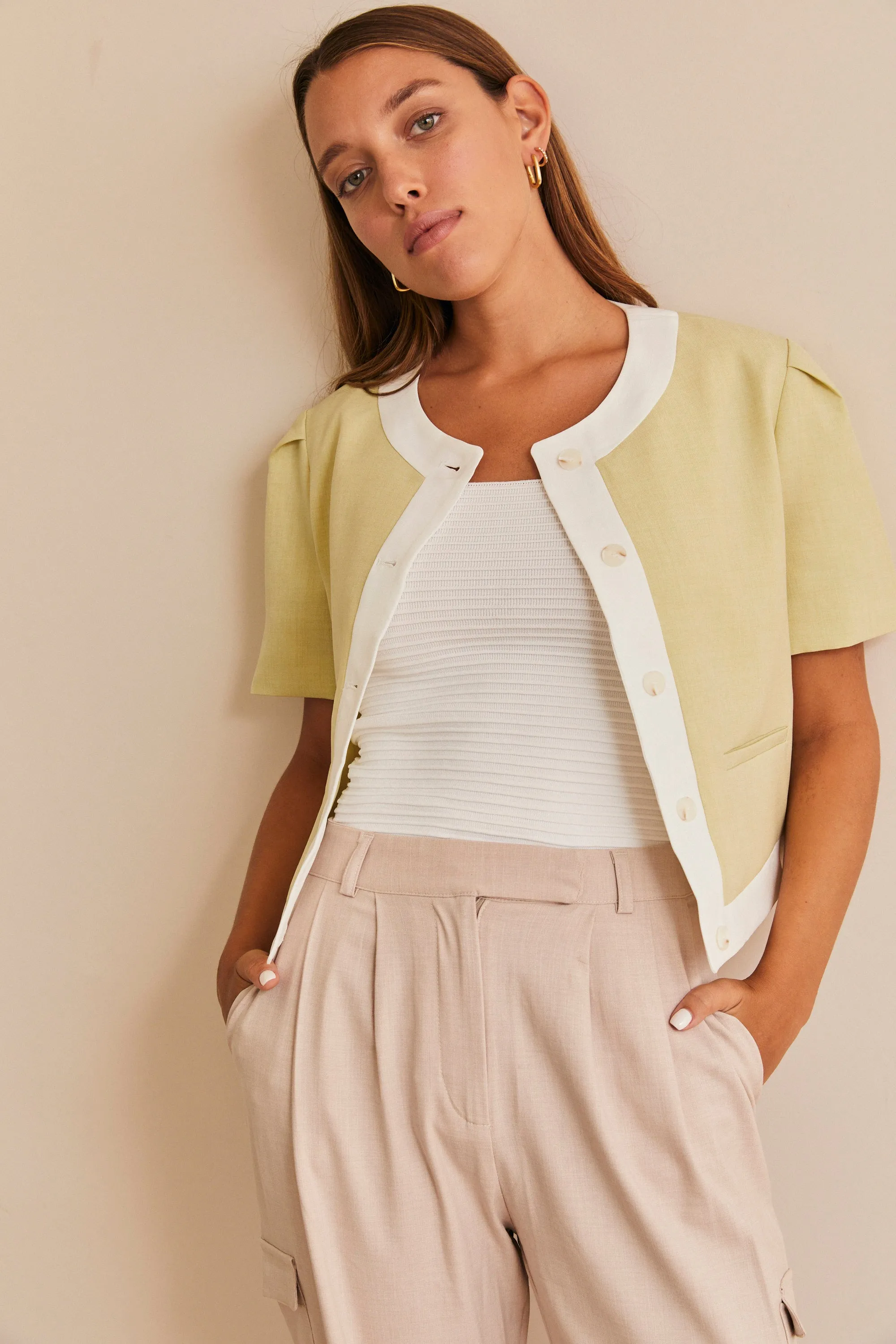 HOS Boxy Short Sleeve Blazer