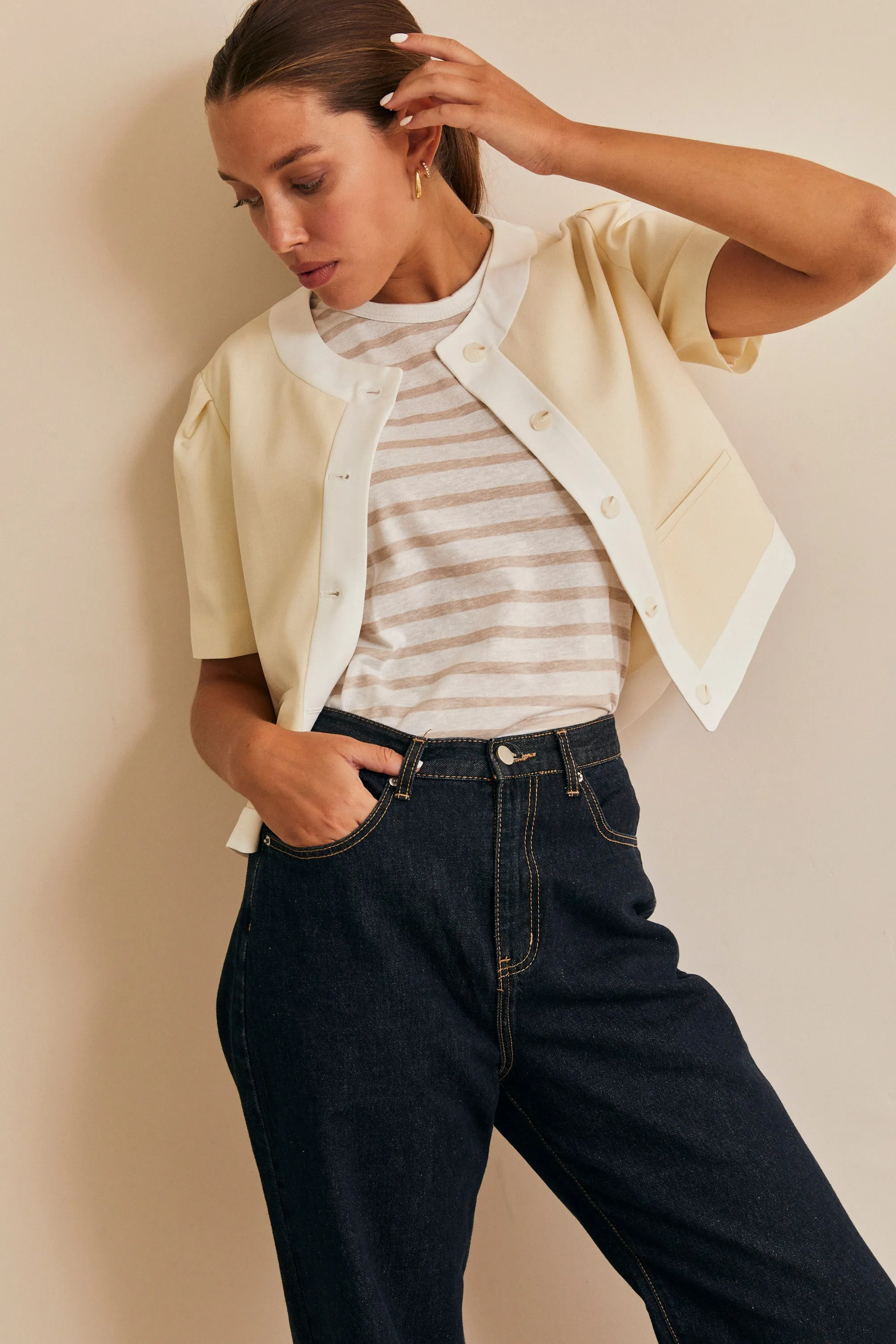 HOS Boxy Short Sleeve Blazer