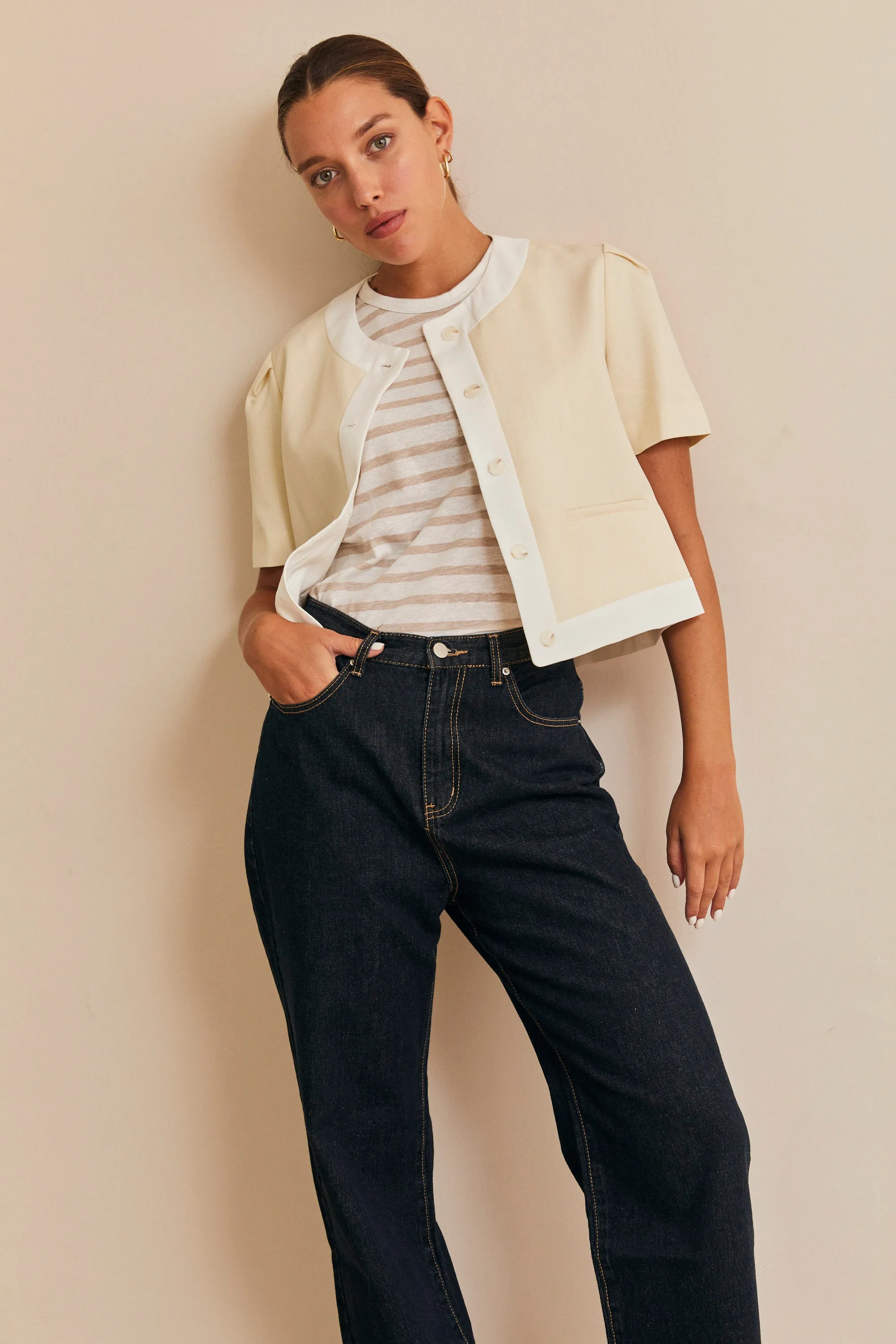 HOS Boxy Short Sleeve Blazer