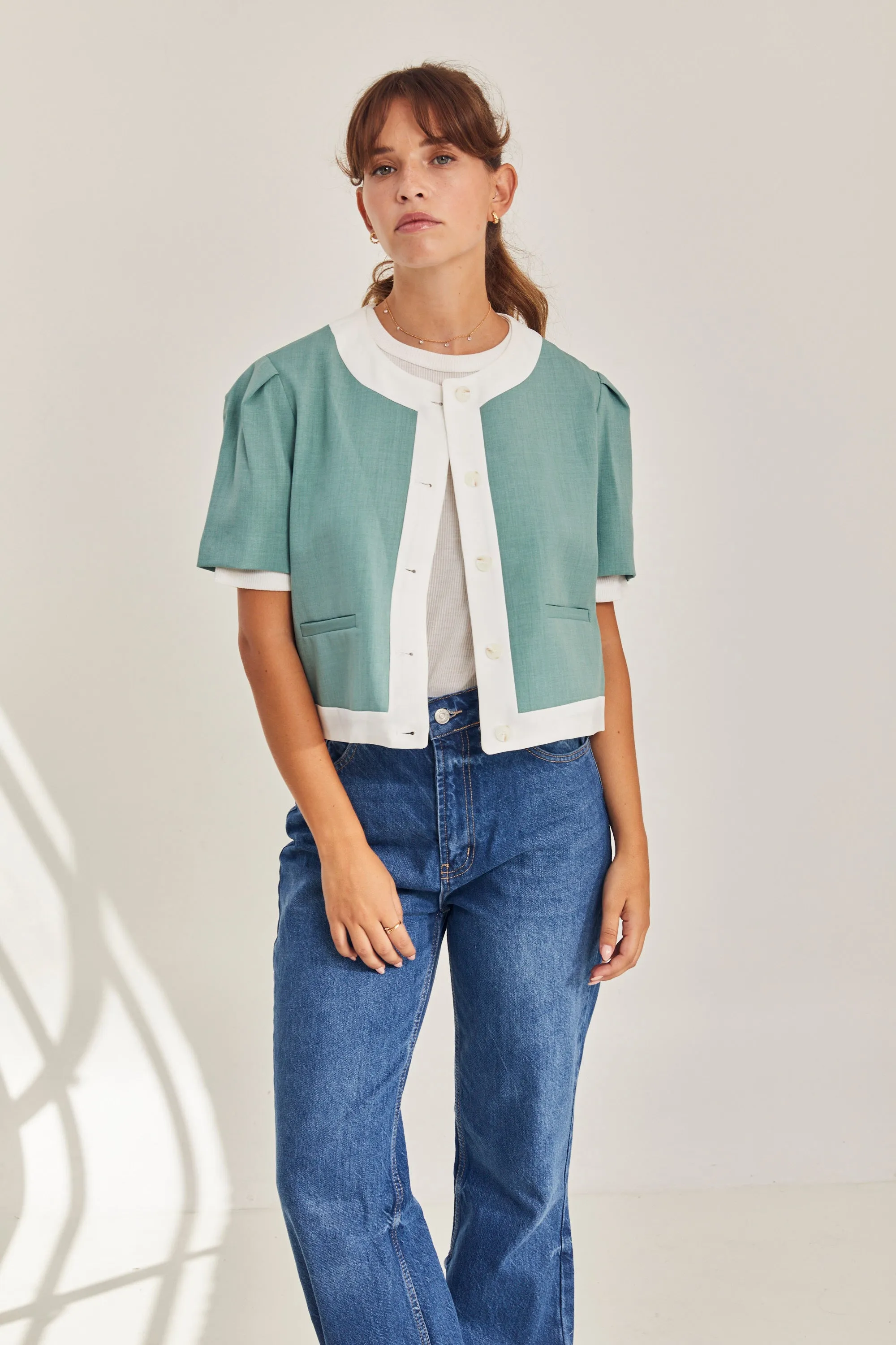 HOS Boxy Short Sleeve Blazer