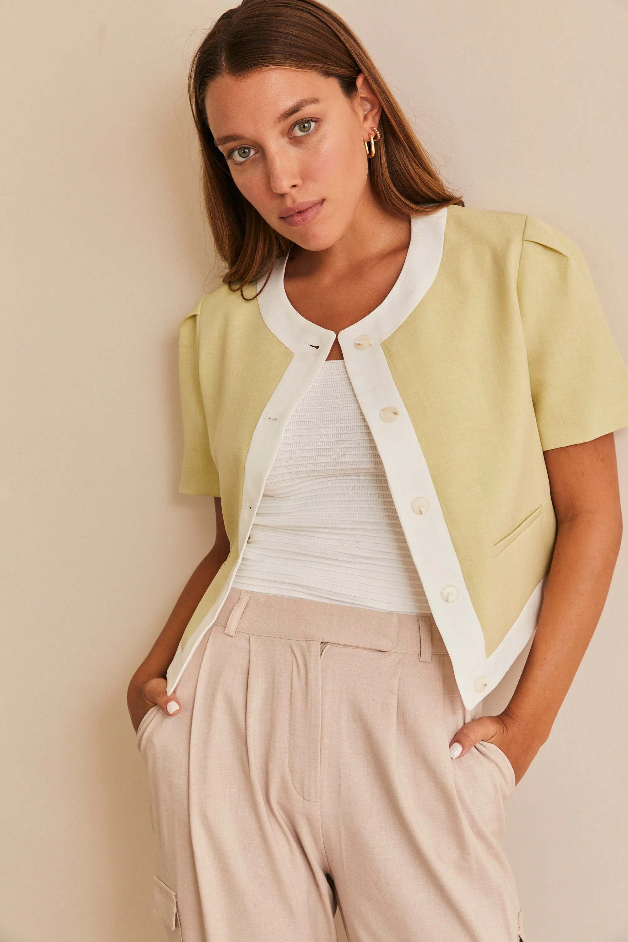 HOS Boxy Short Sleeve Blazer