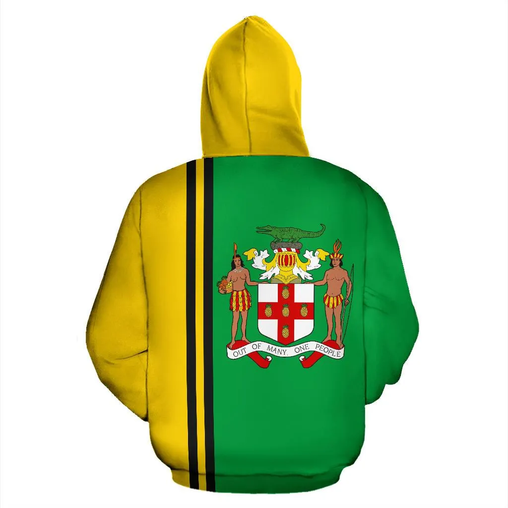 Jamaica All Over Hoodie - Straight Version - Bn04