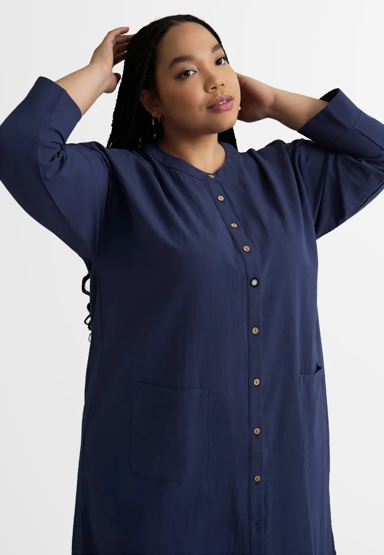 Keizi ZEN Long Button Tunic Top