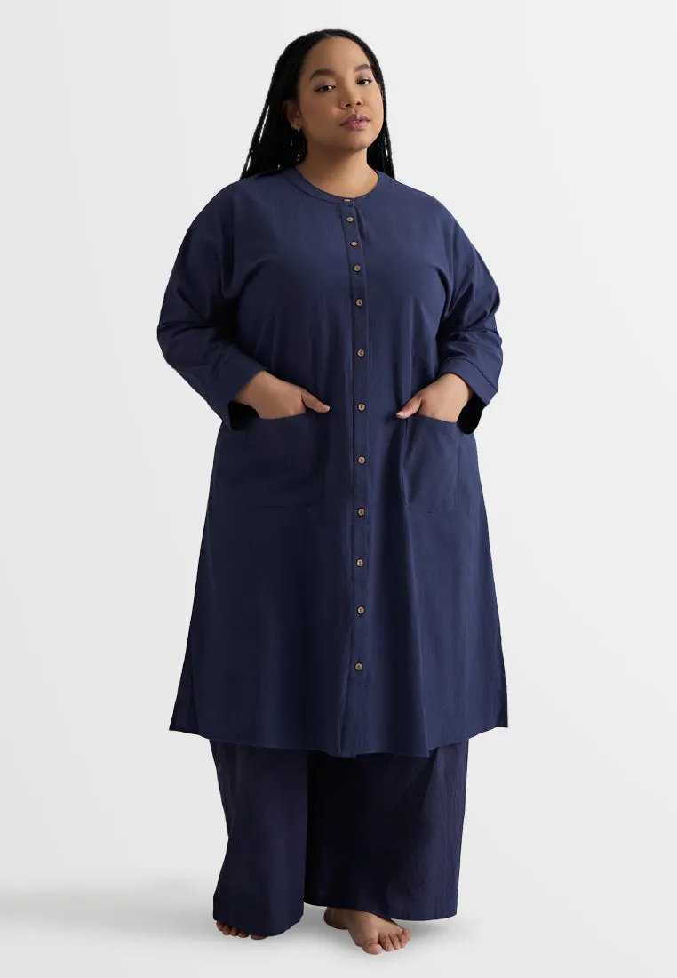 Keizi ZEN Long Button Tunic Top