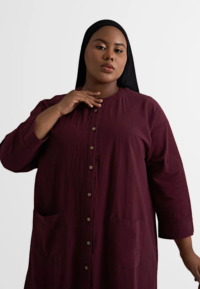 Keizi ZEN Long Button Tunic Top