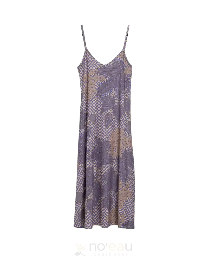 KINI ZAMORA - Kukui Lavender Spaghetti Strap Maxi Dress