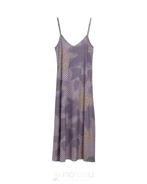 KINI ZAMORA - Kukui Lavender Spaghetti Strap Maxi Dress