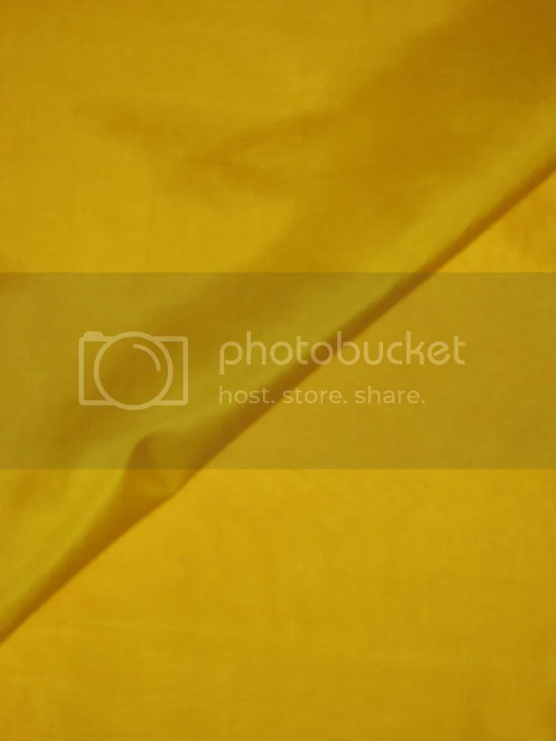 Mary Ann plain silk fabric Yellow silk 44&quot;