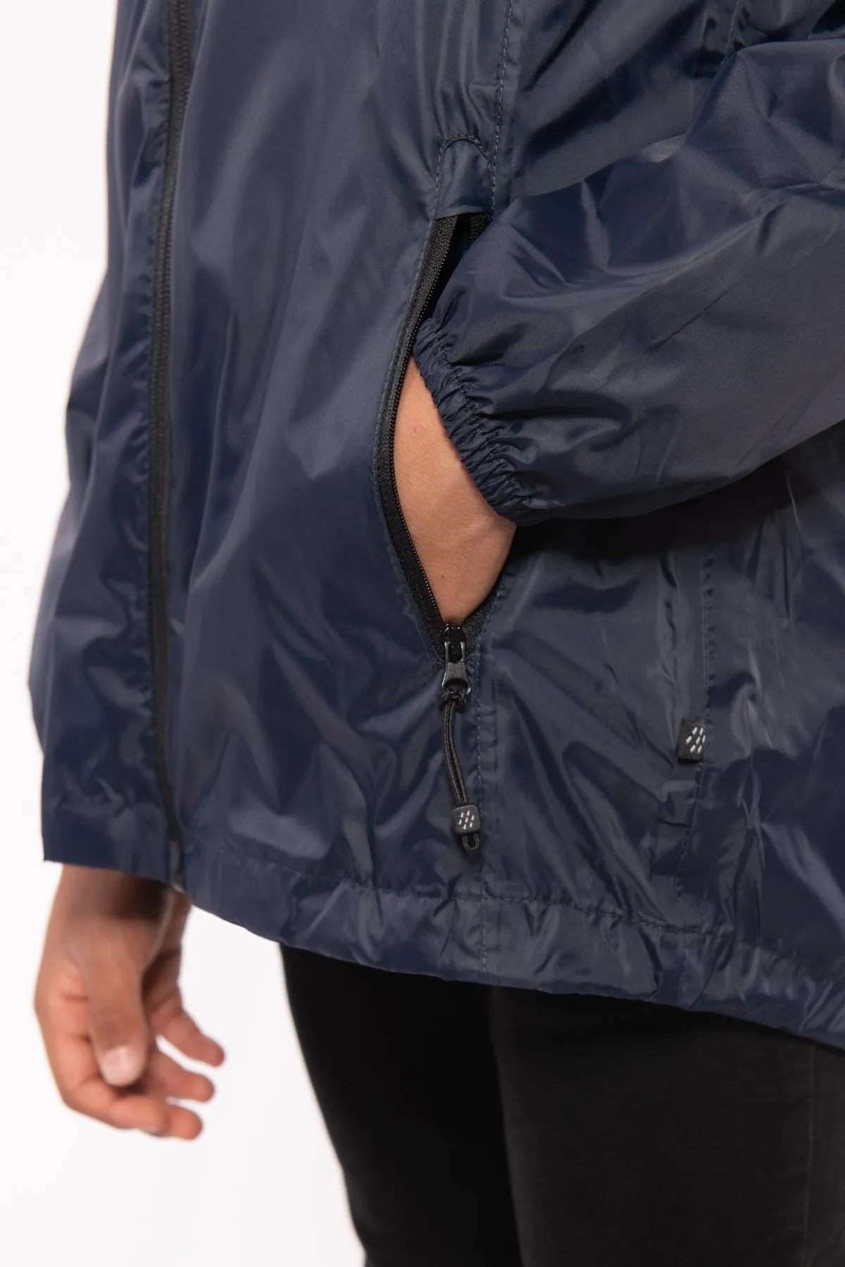 Origin Mini Packable Waterproof Kids Jacket - Navy