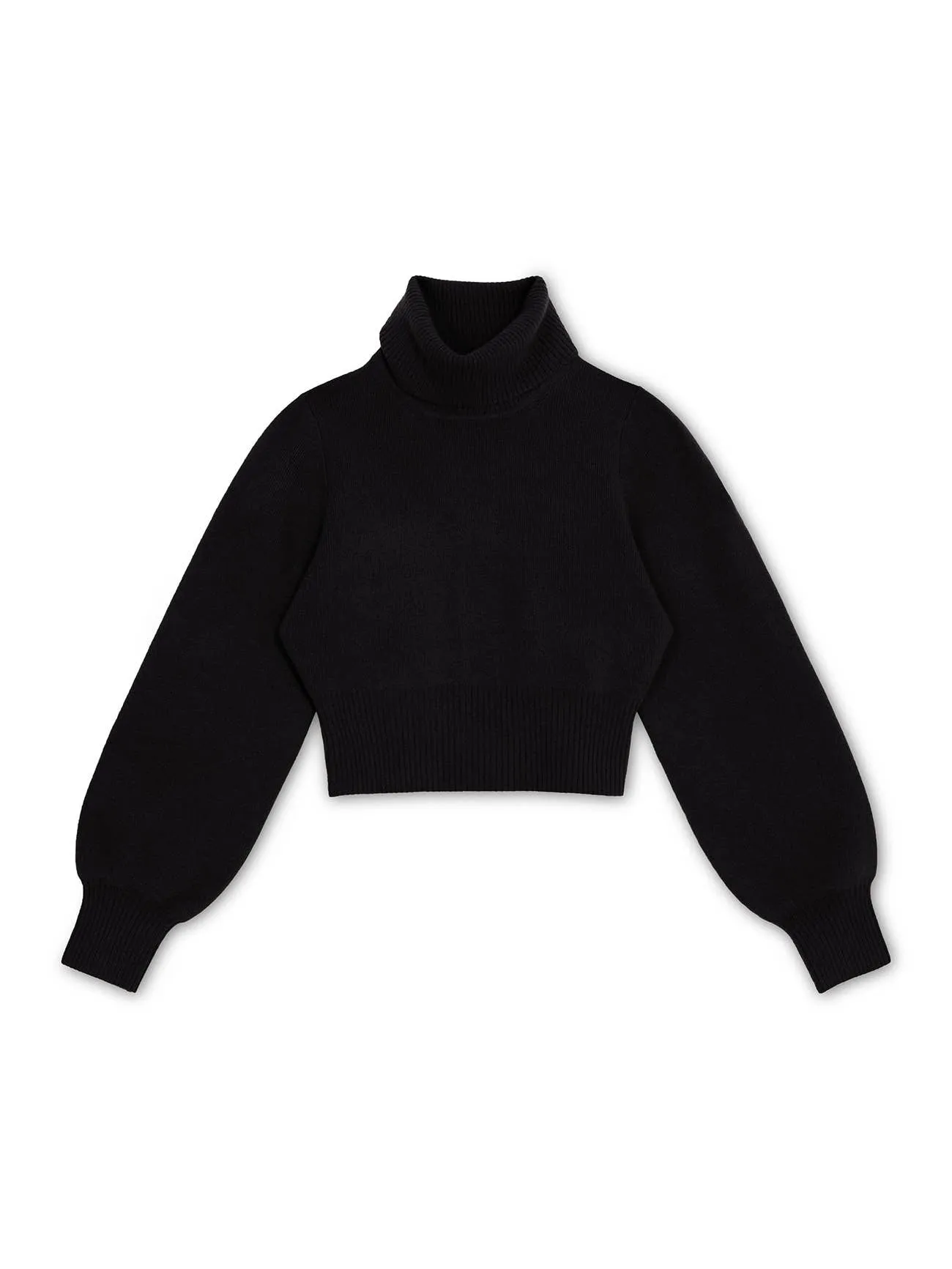 Polly Turtleneck Cashmere Sweater - Black