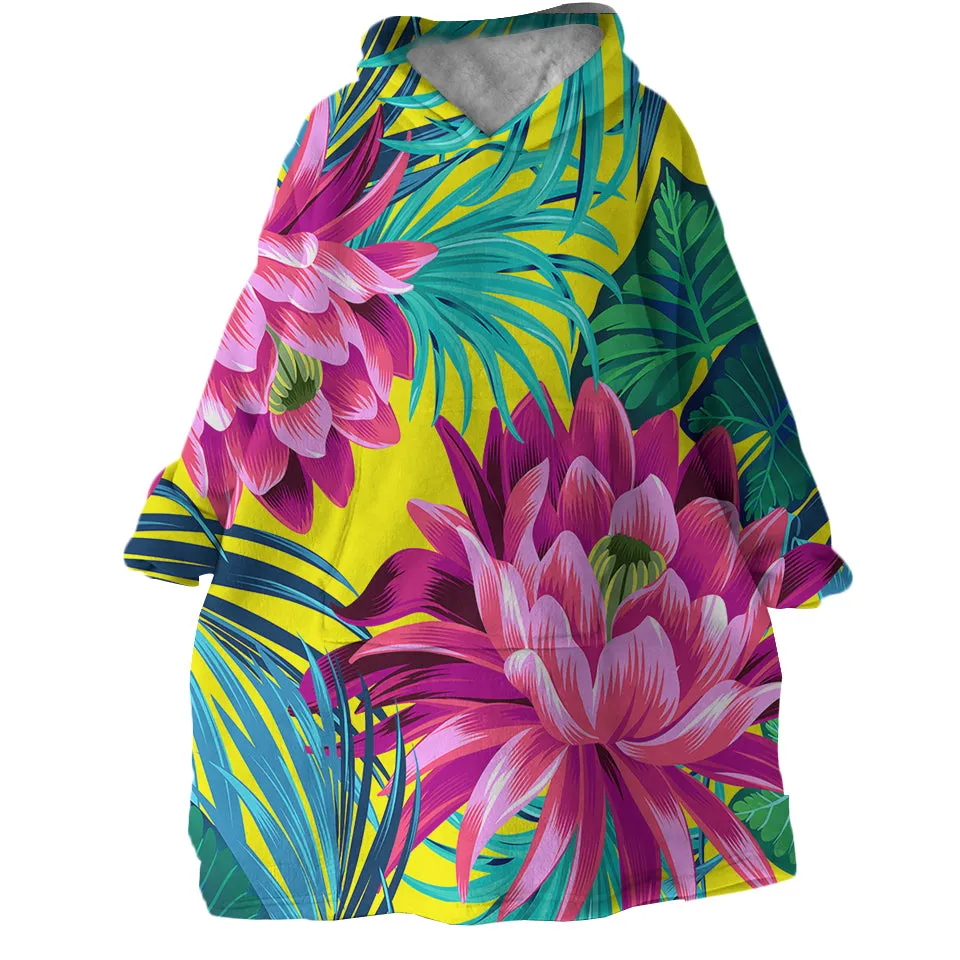 Polynesian Delight Wearable Blanket Hoodie