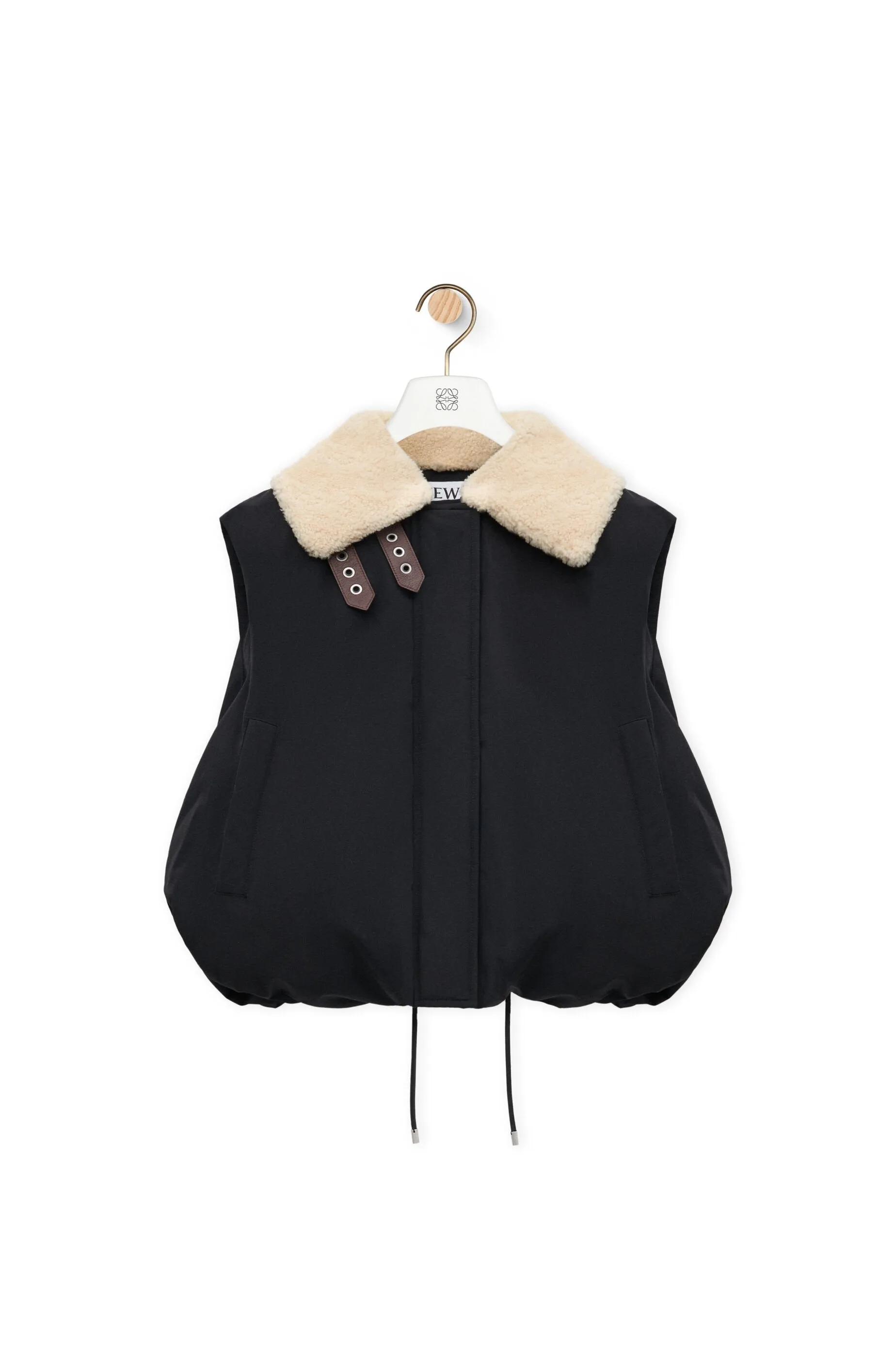 Puffer Vest In Cotton Blend