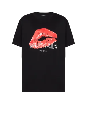 Relaxed T-Shirt With Kiss Print