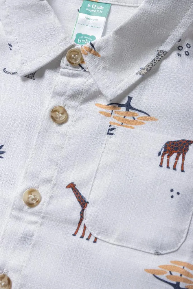 Safari Short Sleeve Shirt White